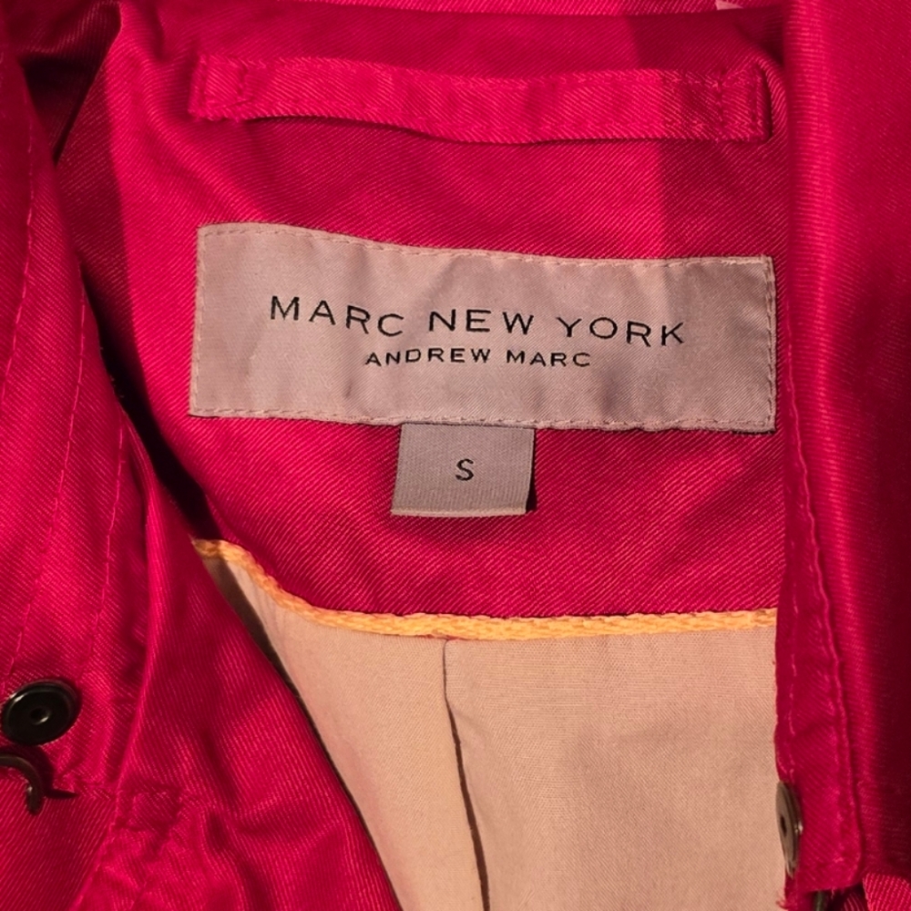 Marc New York Red Trenchcoat - Picture 3 of 4